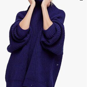 Free people Swim too deep Turtleneck knit sweater size xs